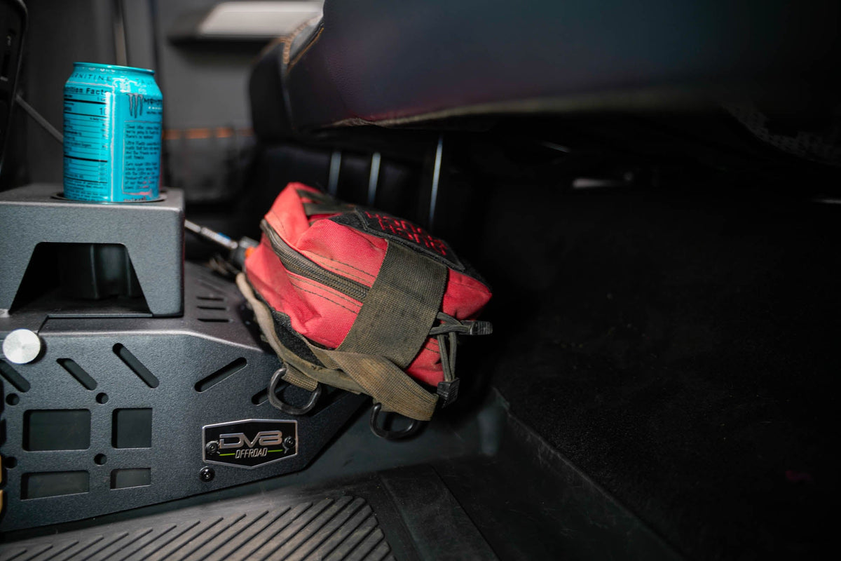 DV8 Offroad - 2021-2024 Ford Bronco Rear Seat Cup Holder and Molle Panels - MPBR-07