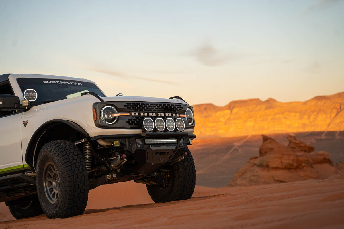 DV8 Offroad - 2021-2026 Ford Bronco Tube Series Front Bumper - FBBR-08