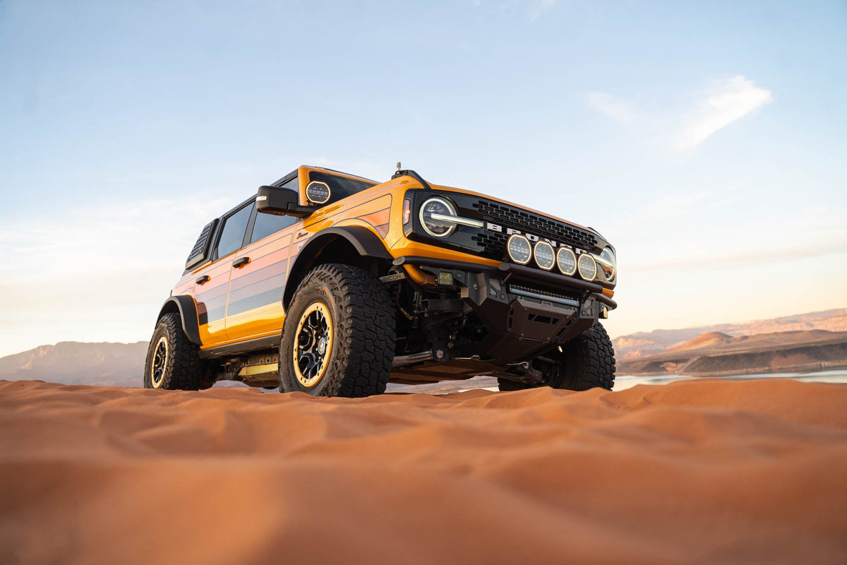 DV8 Offroad - 2021-2026 Ford Bronco Tube Series Front Bumper - FBBR-08