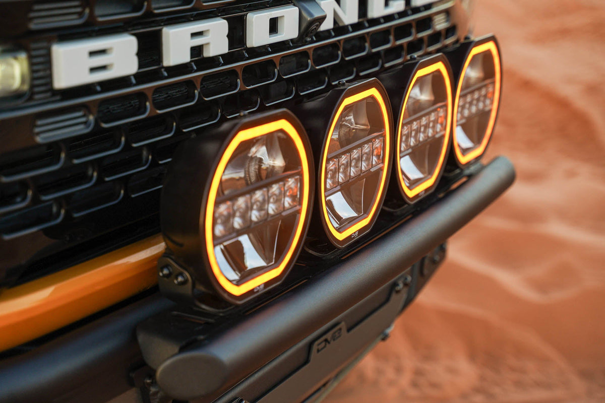 DV8 Offroad - 2021-2026 Ford Bronco Tube Series Front Bumper - FBBR-08