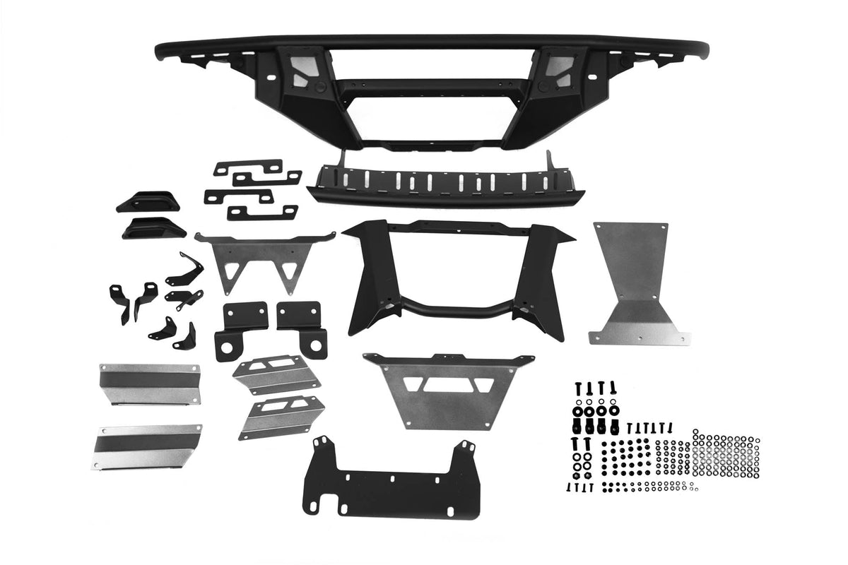 DV8 Offroad 21-25 Ford Bronco Tube Serries Front Bumper - Black Powdercoat - FBBR-08