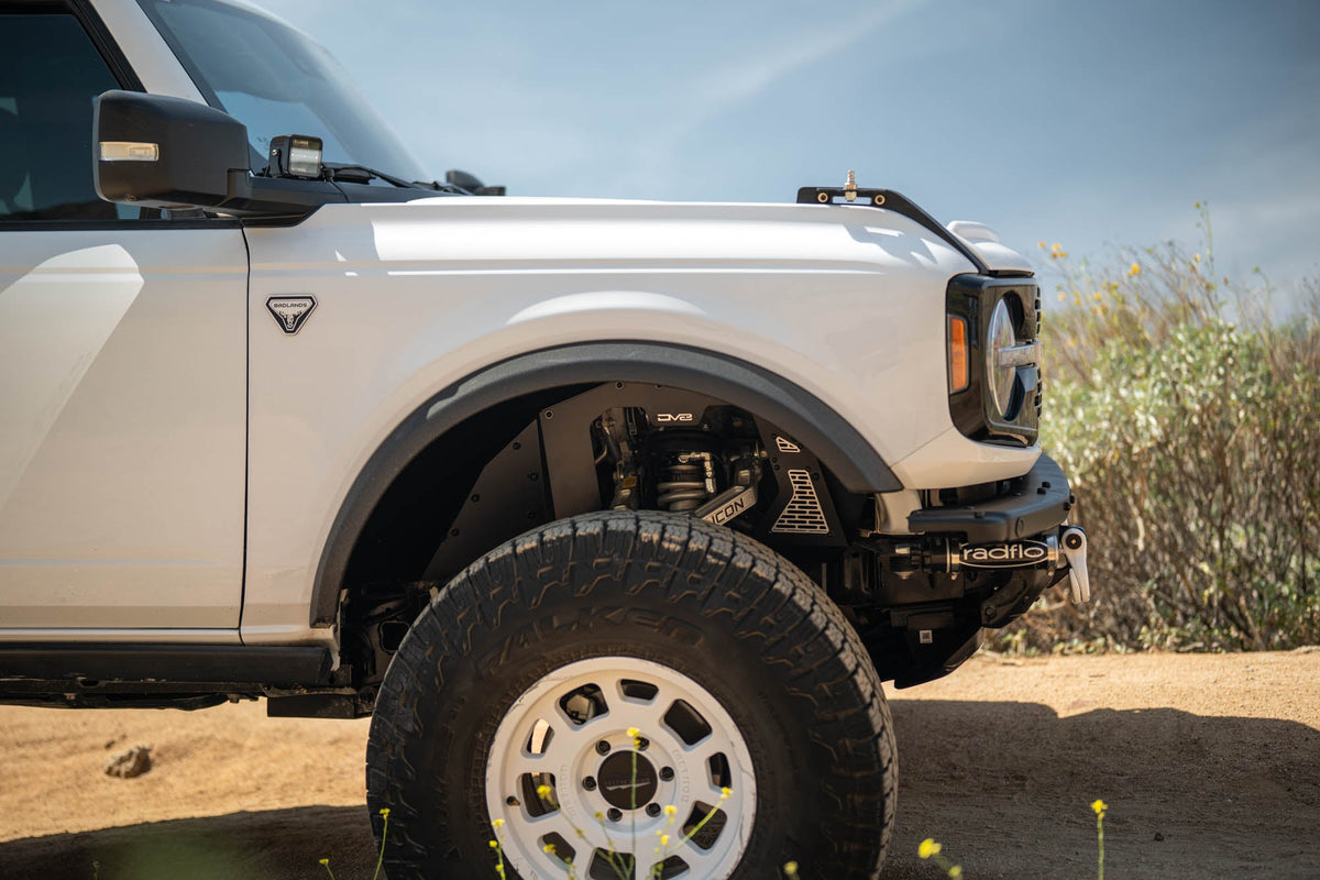 DV8 Offroad - 2021-2025 Ford Bronco Front Inner Fenders - INFEND-08FB