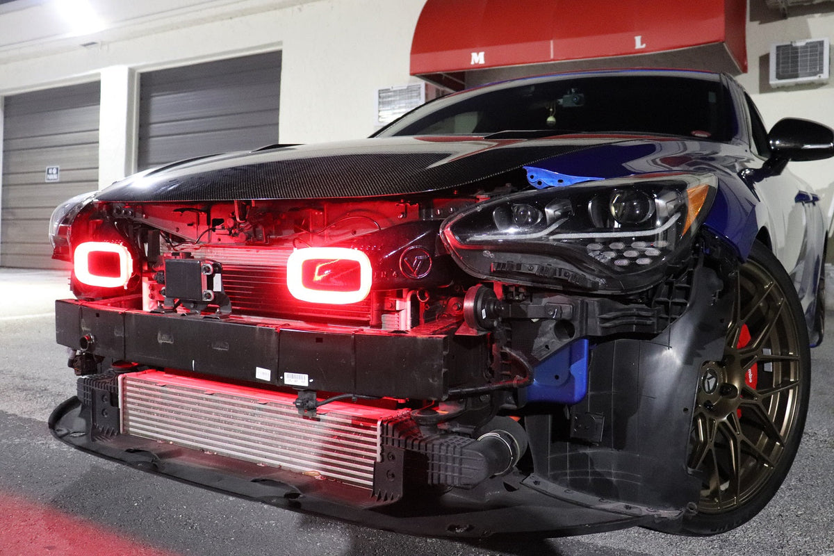2017-2024 Kia Stinger 3.3T/2.0T/2.5T BIG MOUTH LIT KIT | LIT Flares and Controller Only