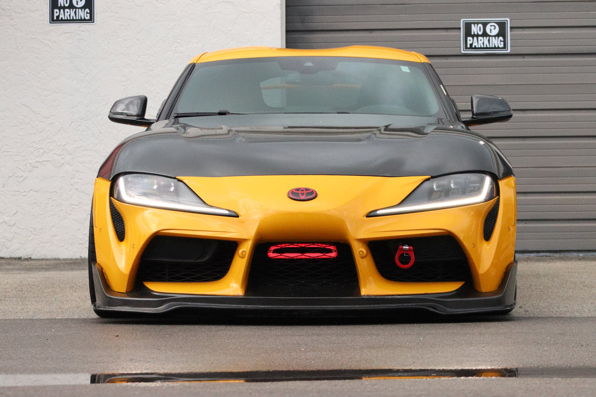 2020-2021+ Toyota Supra MK5 BIG MOUTH &quot;LIT KIT&quot; Ram Air Intake Snorkel | Velossa Tech Design