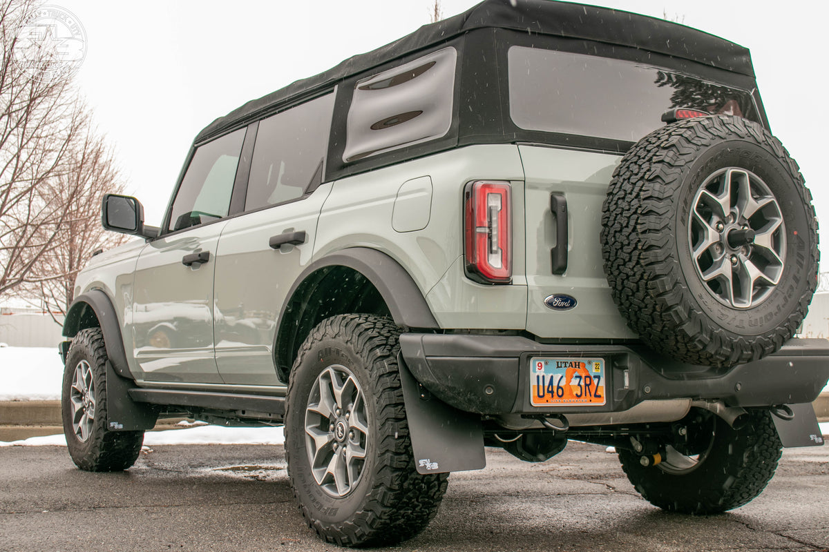 RokBlokz - Ford Bronco Mud Flaps 2021+ - Quick Release - ORIGINAL SIZE