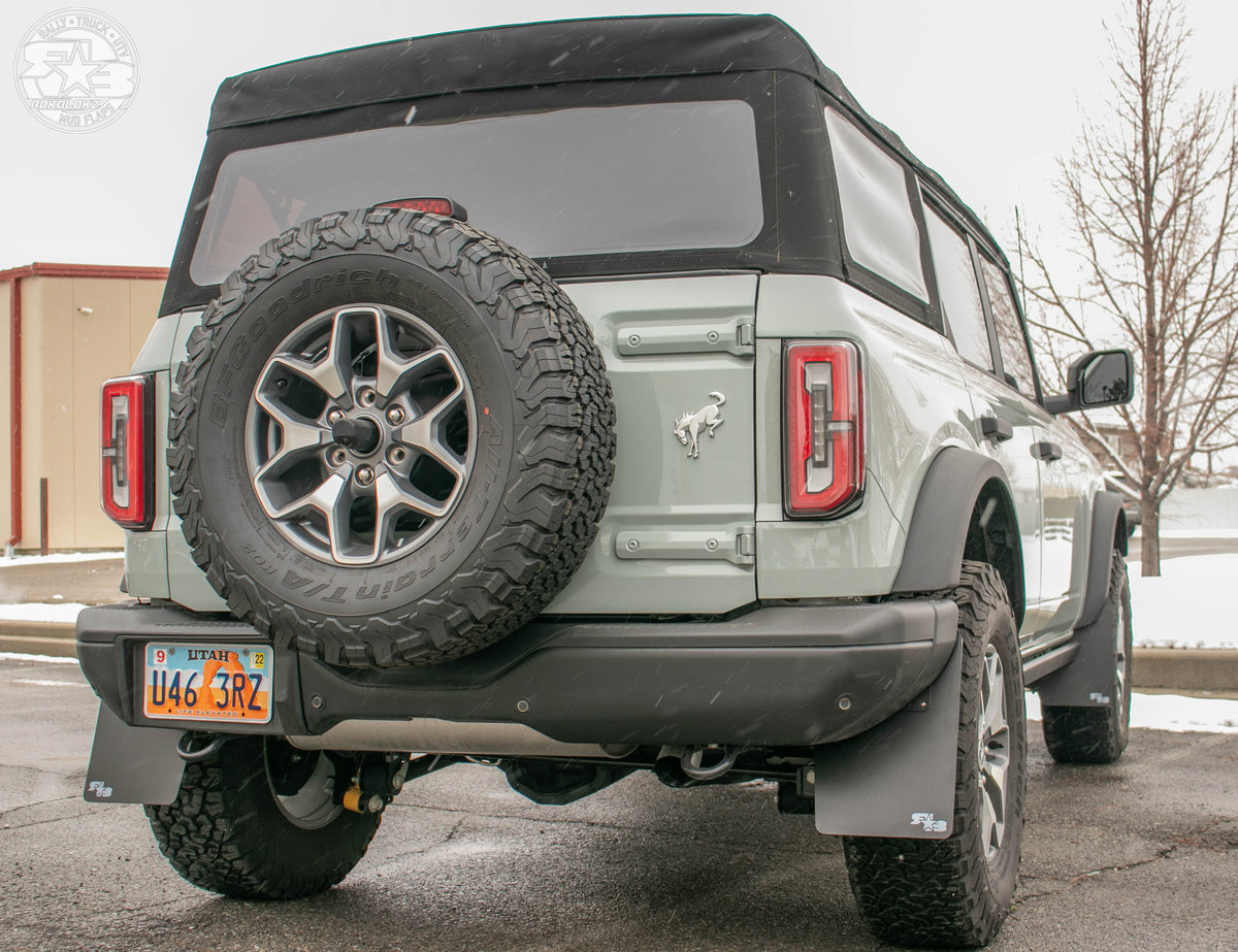 RokBlokz - Ford Bronco Mud Flaps 2021+ - Quick Release - ORIGINAL SIZE