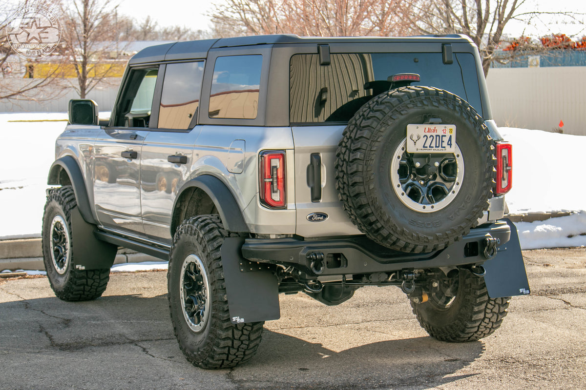 RokBlokz - Ford Bronco Mud Flaps 2021+ - Quick Release - XL SIZE
