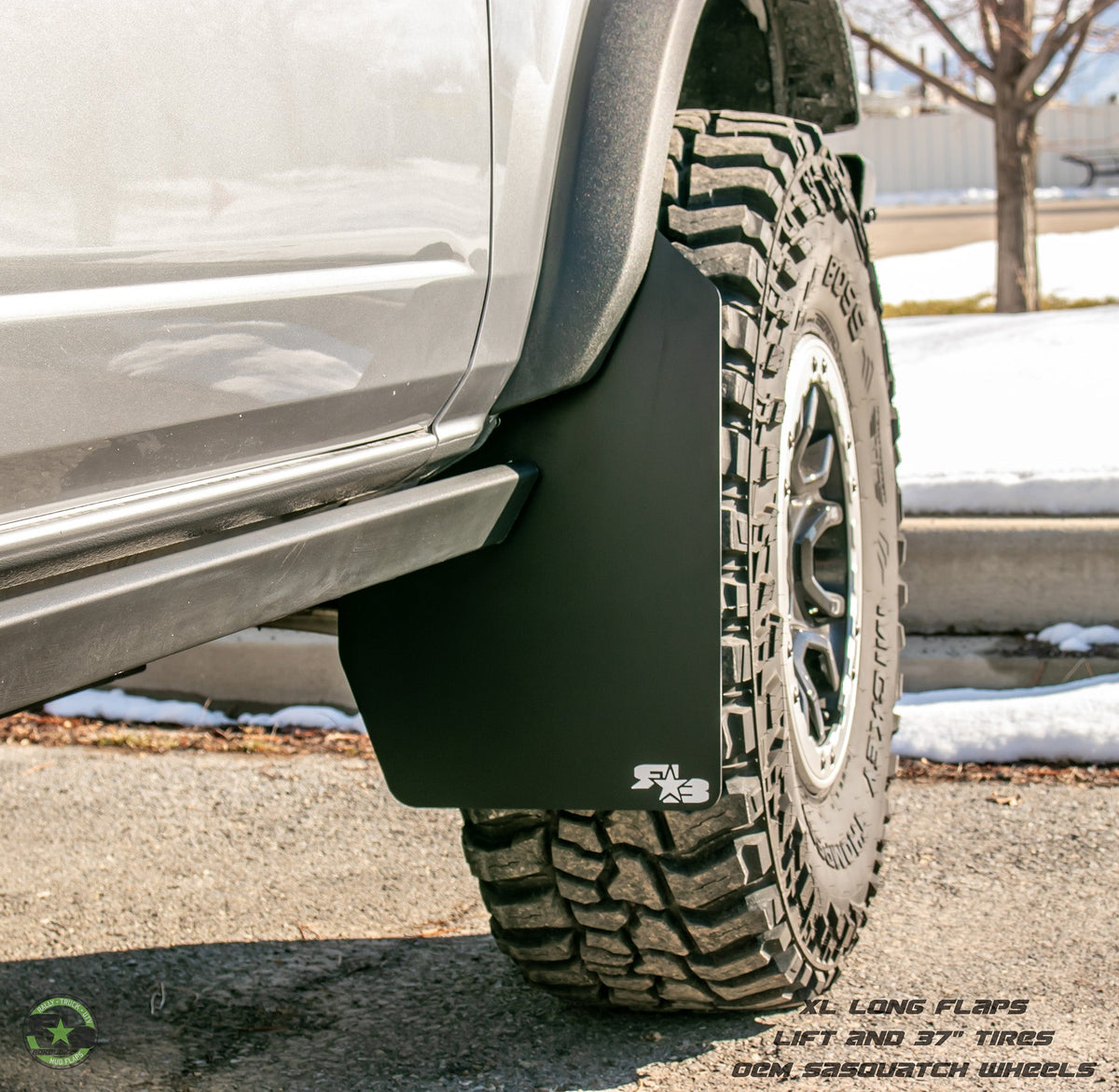 RokBlokz - Ford Bronco Mud Flaps 2021+ - Quick Release - XL SIZE