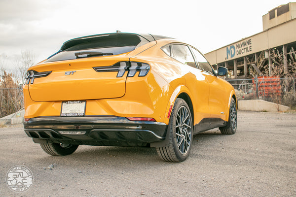 RokBlokz - Ford Mustang Mach E 2021+ Mud Flaps for 2021-2026 Ford Mustang Mach E - front view