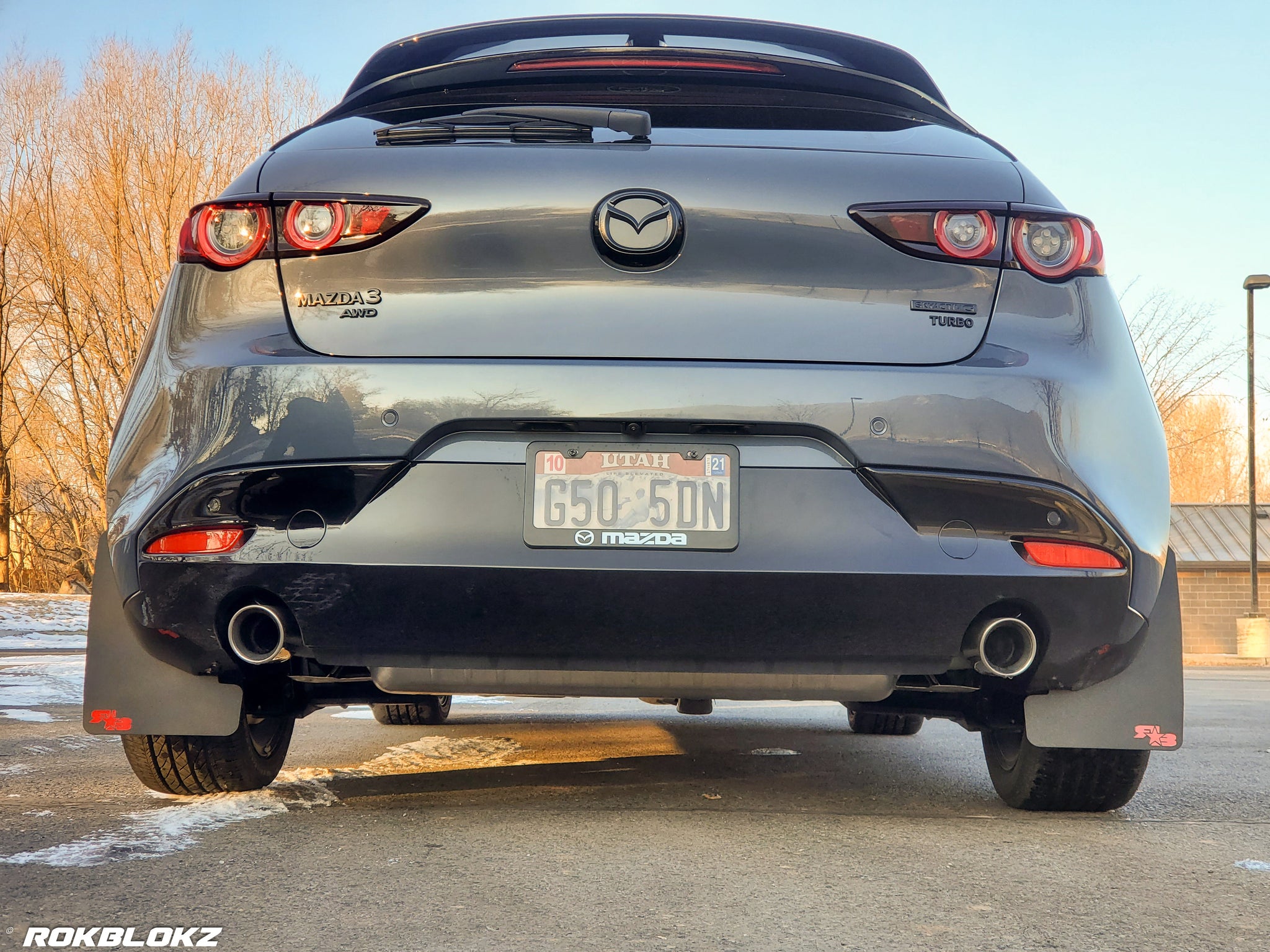 RokBlokz Mazda 3 Hatchback 2019 Rally Mud Flaps
