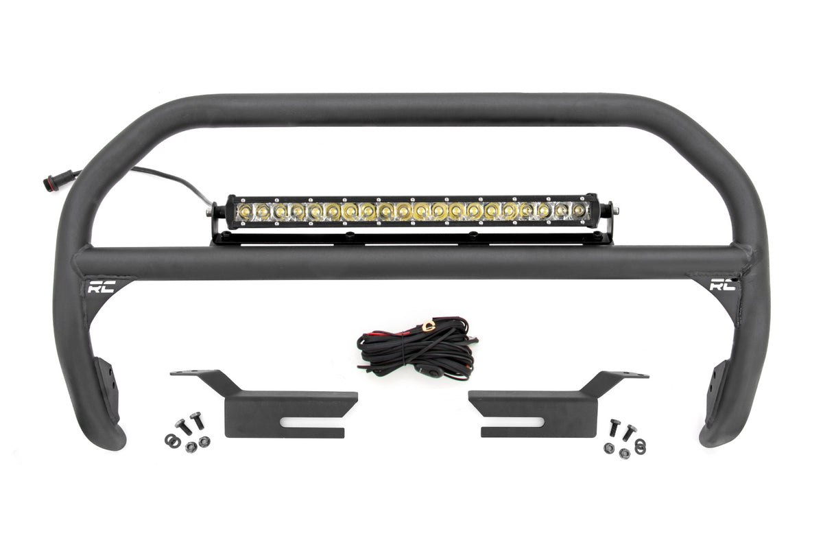 Nudge Bar | 20 Inch Chrome Single Row LED | Ford Bronco 4WD (2021-2024)