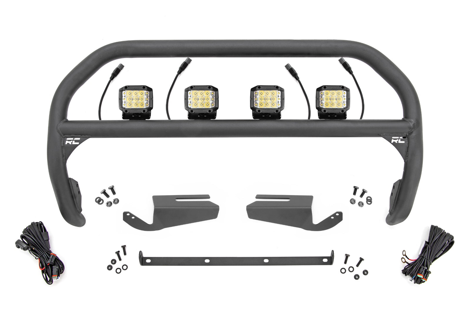Nudge Bar | 3 Inch Wide Angle Led (x4) | Oe Modular Steel | Ford Bronco (21-24)