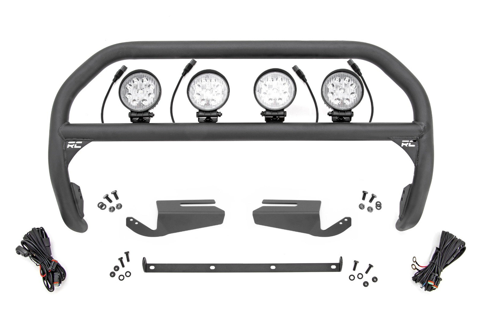 Nudge Bar | 4 Inch Round Led (x4) | OE Modular Steel | Ford Bronco 4WD (21-24)