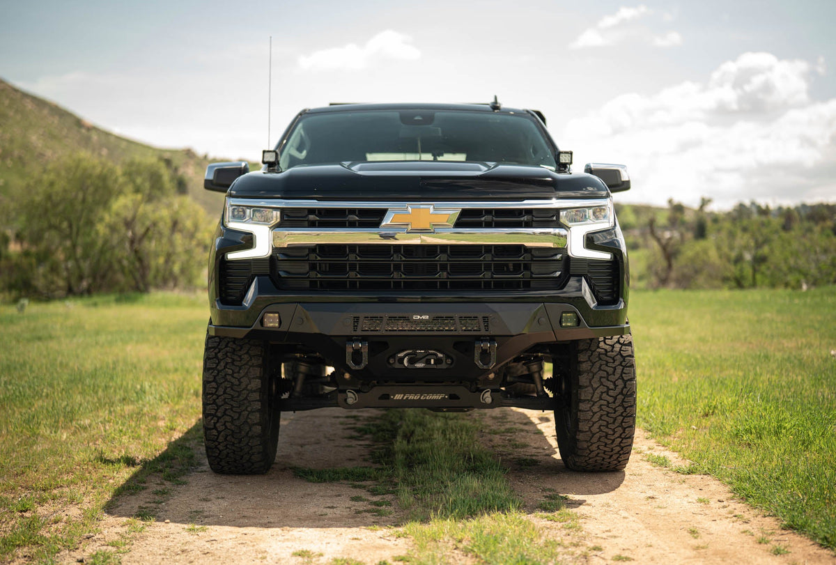 DV8 Offroad - 2022-2025 Chevy Silverado 1500 Spec Series Front Bumper - FBCS1-08