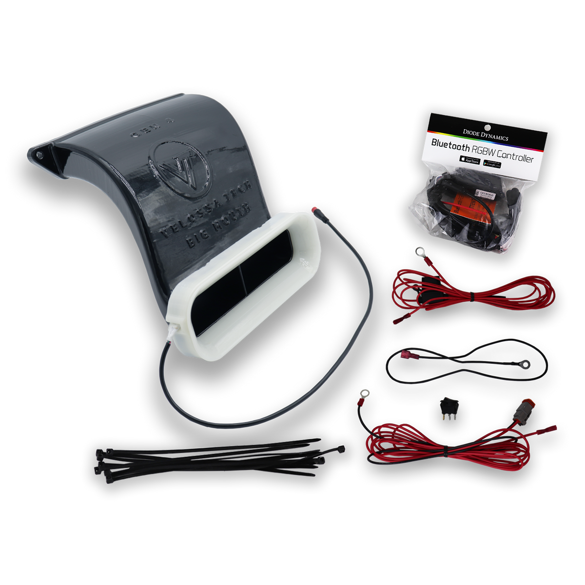 Velossa Tech - 2022+ Hyundai Elantra N BIG MOUTH &quot;LIT KIT&quot; Ram Air Intake Snorkel