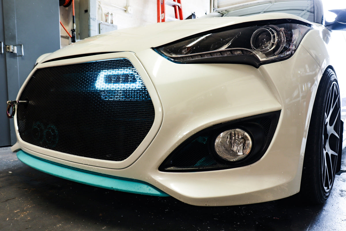 Velossa Tech - 2013-2017 Hyundai Veloster Turbo BIG MOUTH &quot;LIT KIT&quot; Ram Air Intake Snorkel
