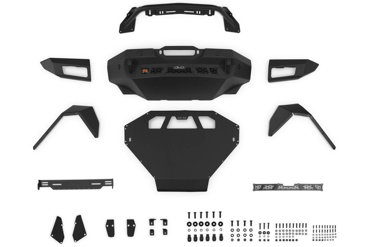 DV8 Offroad - 2022-2026 Ford Bronco Raptor Spec Series Winch Front Bumper - FBFR-01