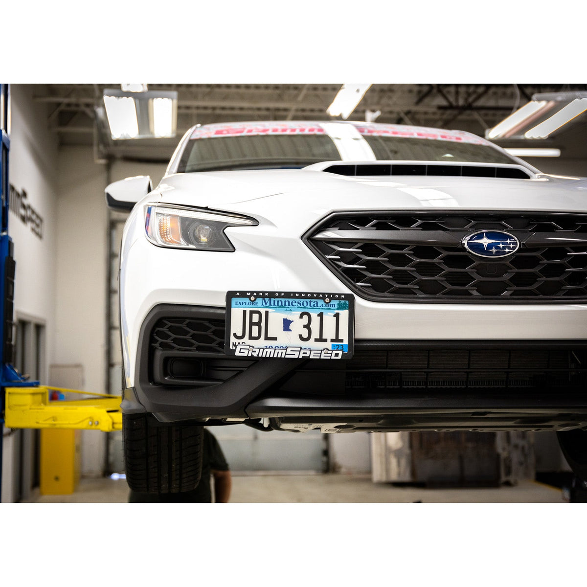 GrimmSpeed 10+ Subaru Legacy/Outback / 13+ Subaru BRZ/13+ Scion FR-S License Plate Relocation Kit - GRM094029