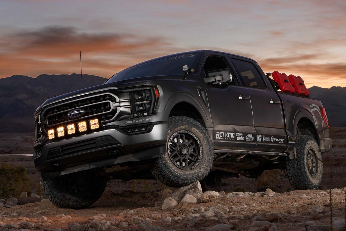Diode Dynamics 21-22 Ford F-150 SS5 Grille CrossLink Lightbar Kit- Sport Yellow Combo - DD7318