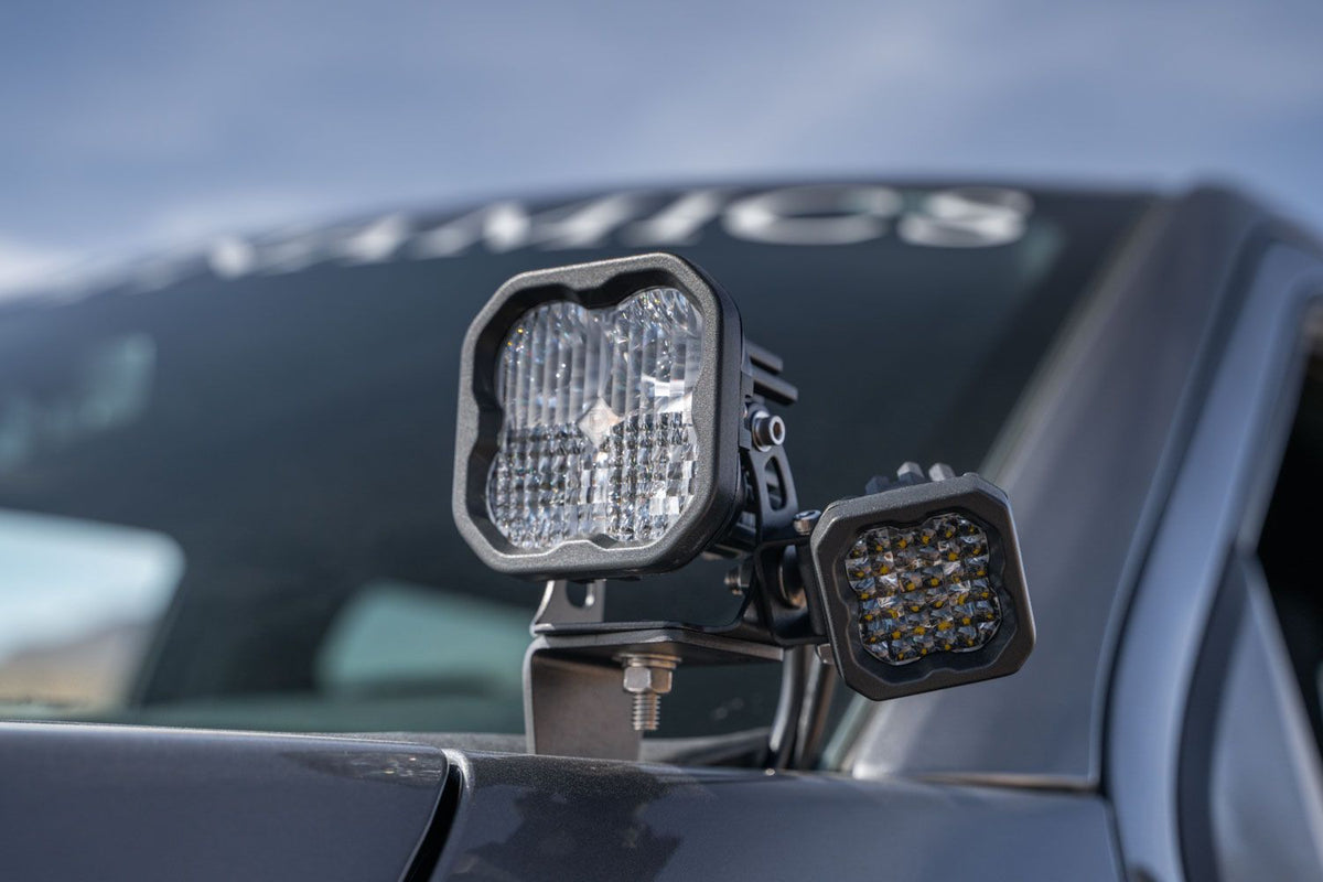 Diode Dynamics 21-22 Ford F-150 SS3 Stage Series Backlit Ditch Light Kit - Pro White Combo - DD7371