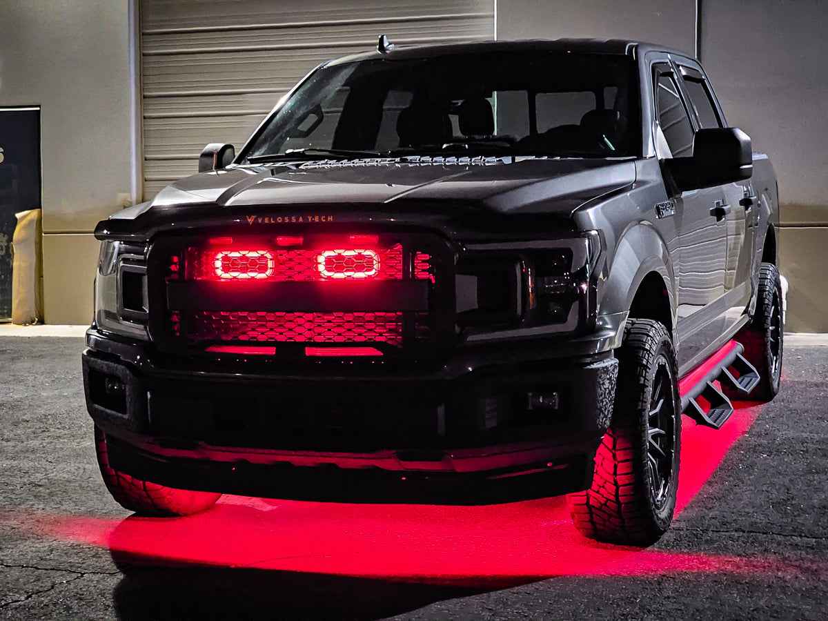 2018-2020 Ford F-150 and 2021-2022 Ford F-150 Raptor Dual BIG MOUTH LIT KIT Ram Air Intake Snorkels