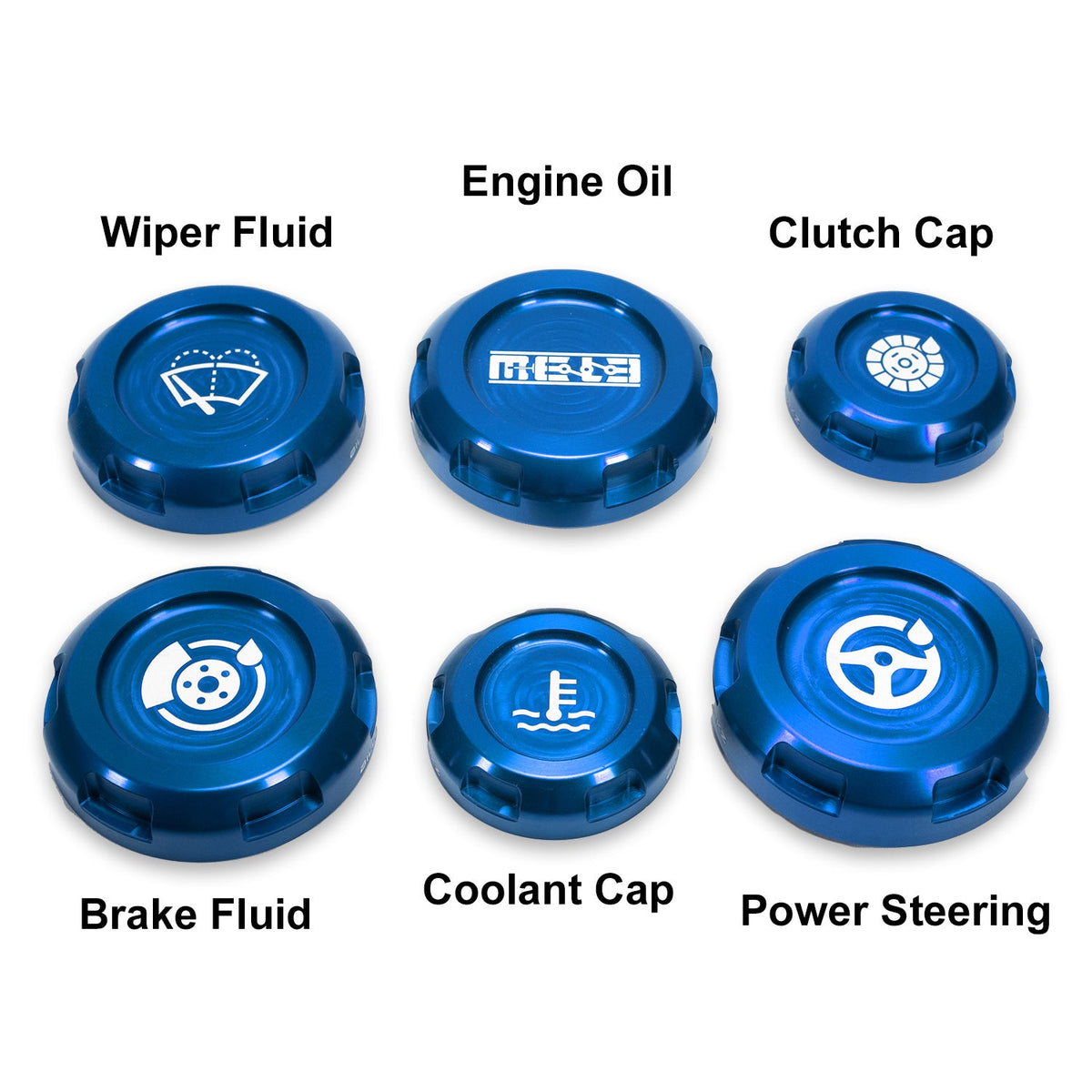 Mele Design - MeLe x Billetworkz Subaru Engine Bay Cap Set For 2002-2007 WRX/STI for 2002-2007 Subaru WRX STI - angle view