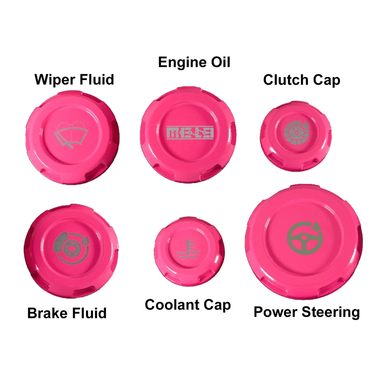 Mele Design - MeLe x Billetworkz Subaru Engine Bay Cap Set For 2002-2007 WRX/STI for 2002-2007 Subaru WRX STI - detail view