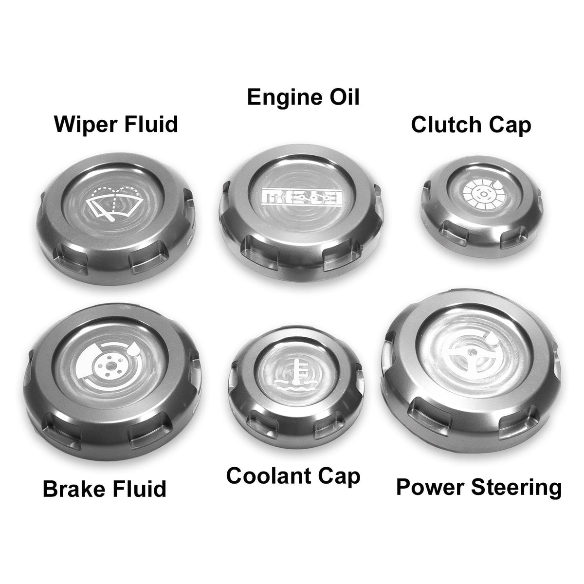 Mele Design - MeLe x Billetworkz Subaru Engine Bay Cap Set For 2013+ BRZ/FRS/86