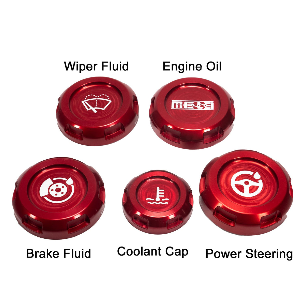 Mele Design - MeLe x Billetworkz Subaru Engine Bay Cap Set For 2015+ WRX And 2015-2021 STI for 2015-2021 Subaru WRX STI - ang