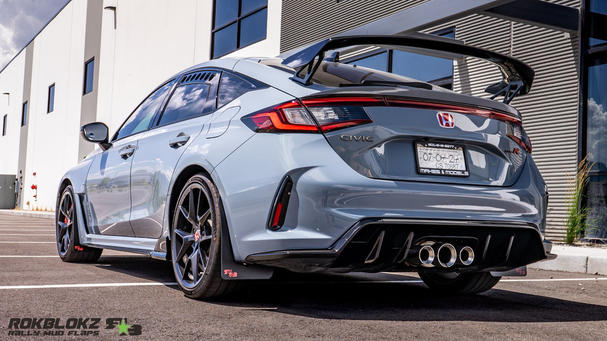 2023 Honda Civic Type R Featuring Rokblokz Rally Mud Flaps - Main