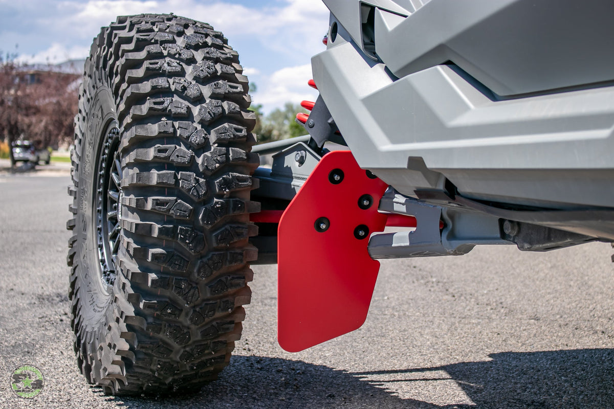 2023 Polaris RZR Turbo R ft. Rokblokz Trailing Arm mud flaps