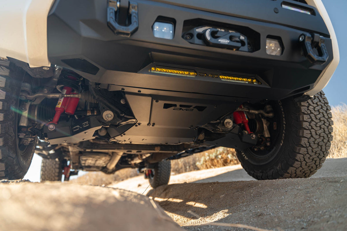 DV8 Offroad - 2024-2026 Toyota Tacoma, 4Runner, & Land Cruiser Rear Belly Skid Plate - SPTT1-09