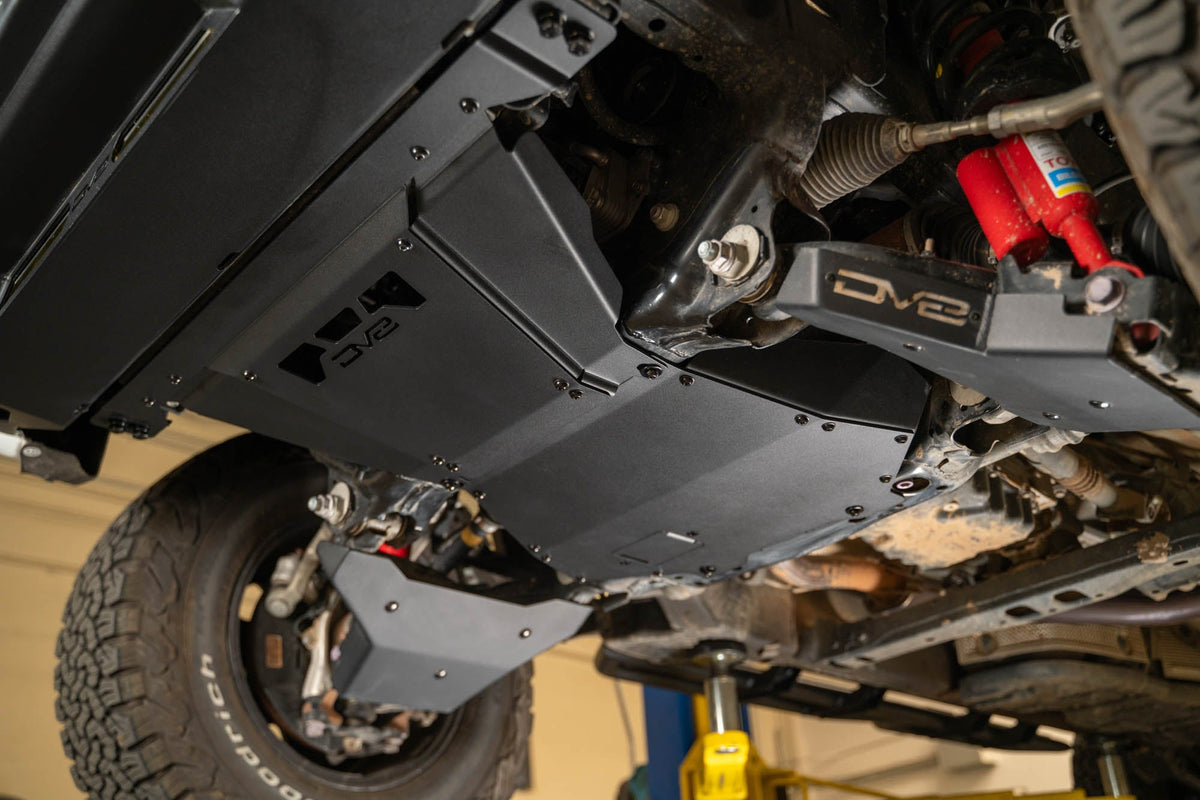 DV8 Offroad - 2024-2026 Toyota Tacoma, 4Runner, & Land Cruiser Rear Belly Skid Plate - SPTT1-09