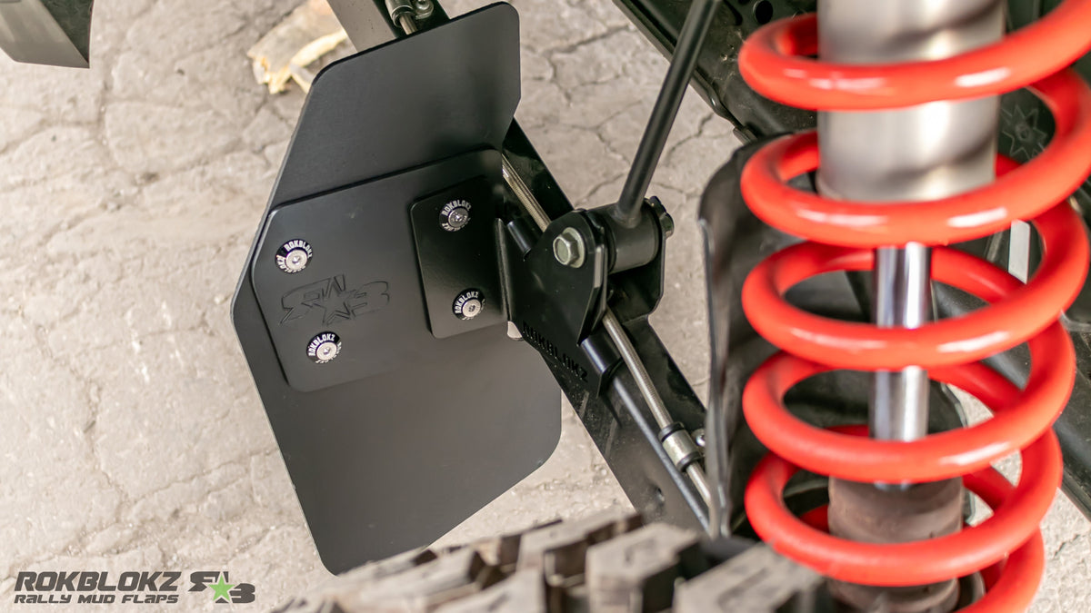 2024 Polaris RZR XP Featuring Rokblokz Trailing Arm Mud Flaps in black (3)