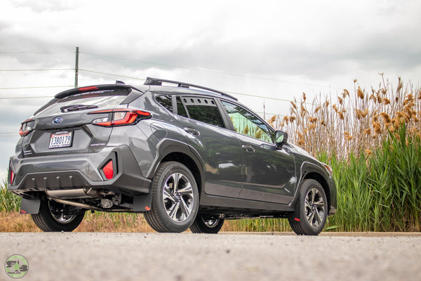 RokBlokz - Subaru Crosstrek 2024+ Rally Mud Flaps by RokBlokz - front view