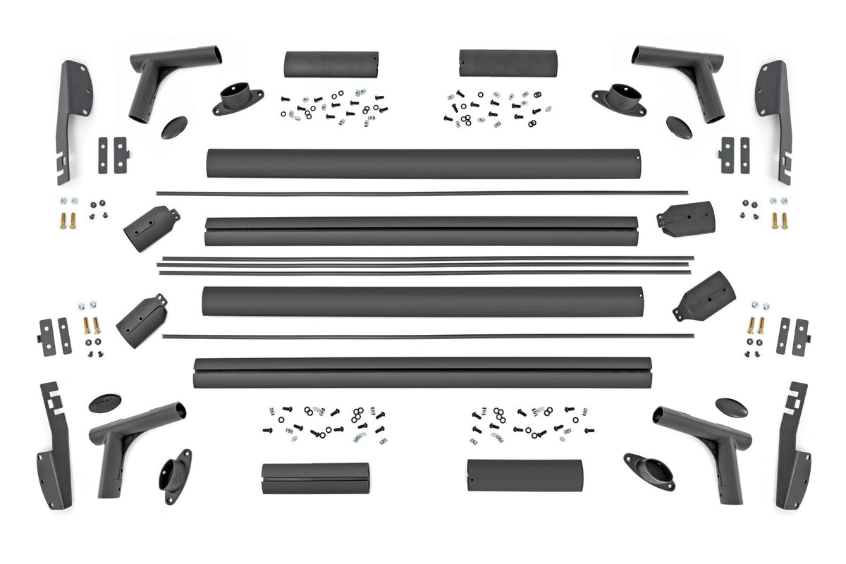 Rough Country - Bed Rack - Half Rack - Aluminum - Toyota Tacoma 2WD/4WD (2024-2025) - 73119 for 2024 Toyota Tacoma - close-up
