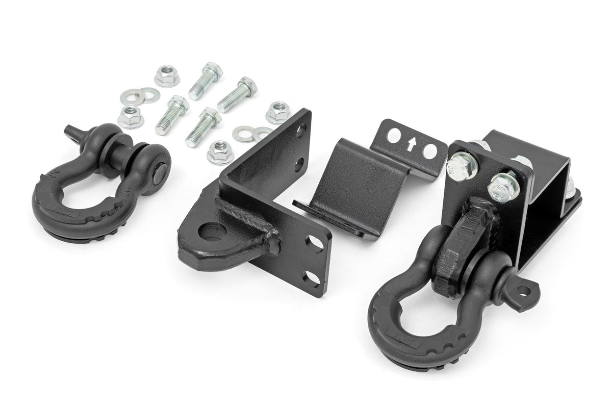 Rough Country - Rear Shackle Kit - D-Ring Combo - Toyota Tacoma 2WD/4WD (2024-2025) - 73117 for 2024 Toyota Tacoma - side vie