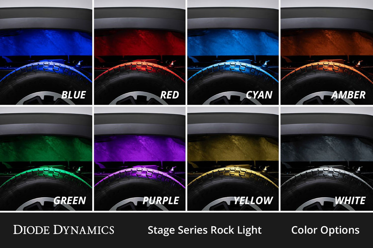 Diode Dynamics Stage Series RGBW LED Rock Light (Add-on 2-pack) - DD7461