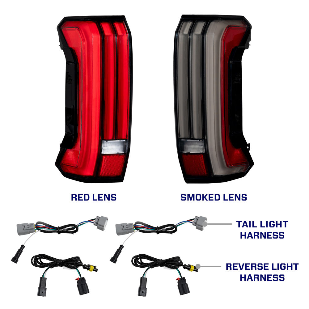 Form Lighting 2022-2025 Toyota Tundra LED Tail Lights Red (Pair) - FL0078