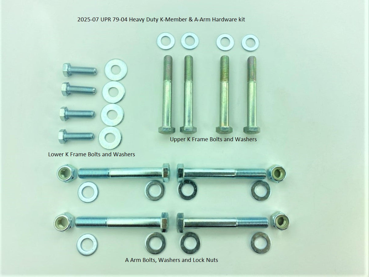 UPR - Heavy Duty K-member & A-Arm Hardware Kit (fits 79-04 Mustang) UPR - 2025-07 for 1979-2004 Ford Mustang - angle view