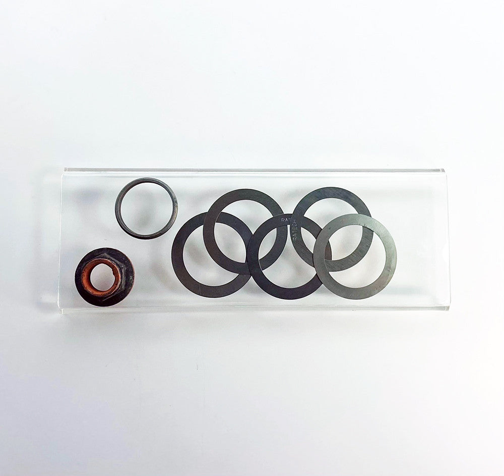 UPR - 8.8 Pinion Nut / Crush Sleeve / Shim Kit (fits 86-14 Mustang) UPR - 2025-81 for 1986-2014 Ford Mustang - angle view