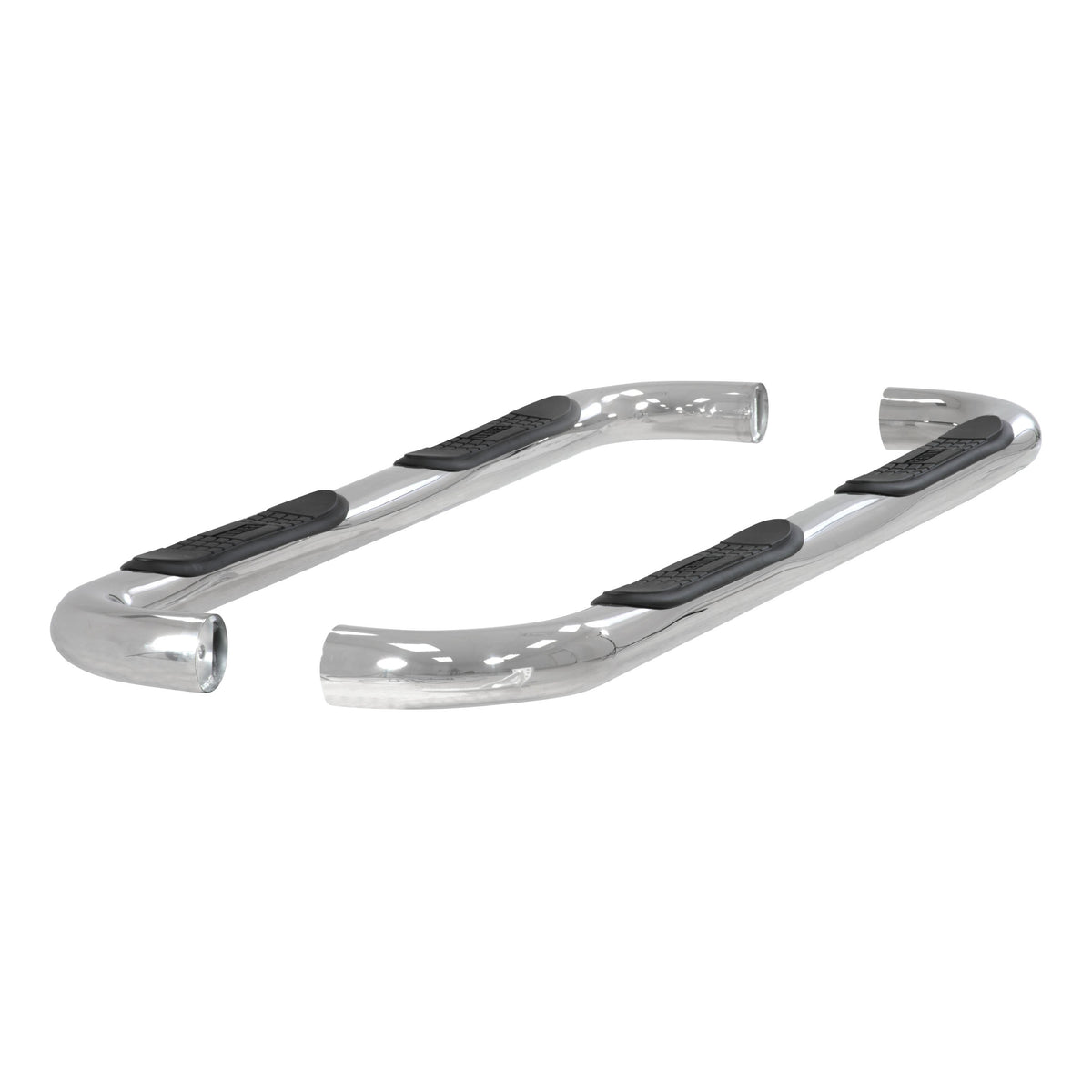 ARIES 203008-2 3-Inch Round Polished Stainless Steel Nerf Bars, No-Drill, Fits Select Ford F-150