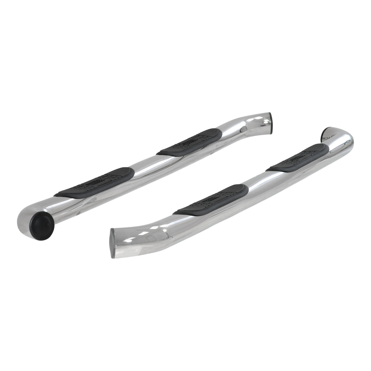 ARIES 203016-2 3-Inch Round Polished Stainless Steel Nerf Bars, No-Drill, Fits Select Ford F-150