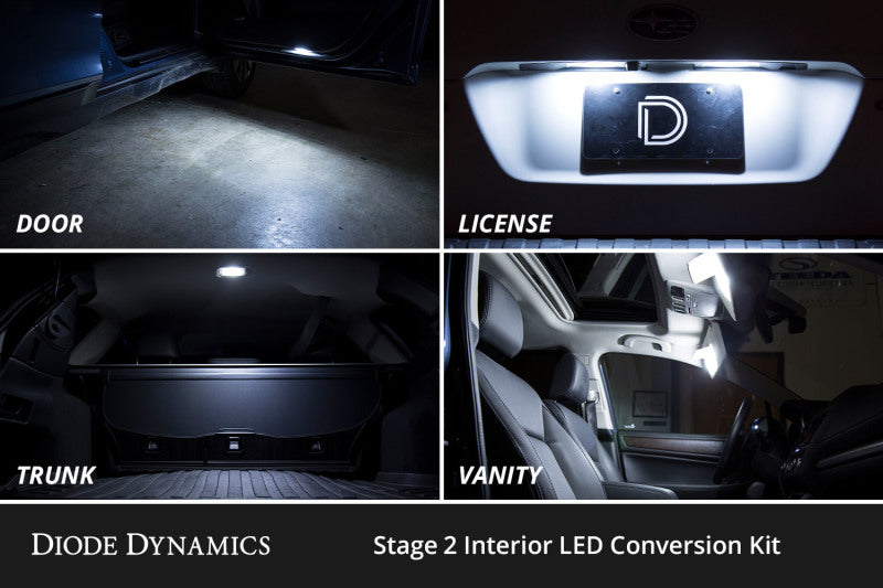 Diode Dynamics 03-09 Toyota 4Runner Interior LED Kit Cool White Stage 1 - DD0631 by Diode Dynamics - angle view