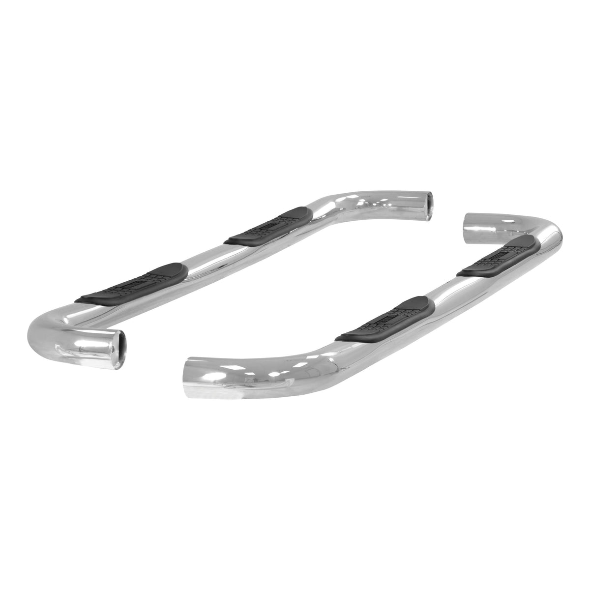 ARIES 204001-2 3-Inch Round Polished Stainless Steel Nerf Bars, No-Drill, Fits Select Chevrolet, GMC C, K