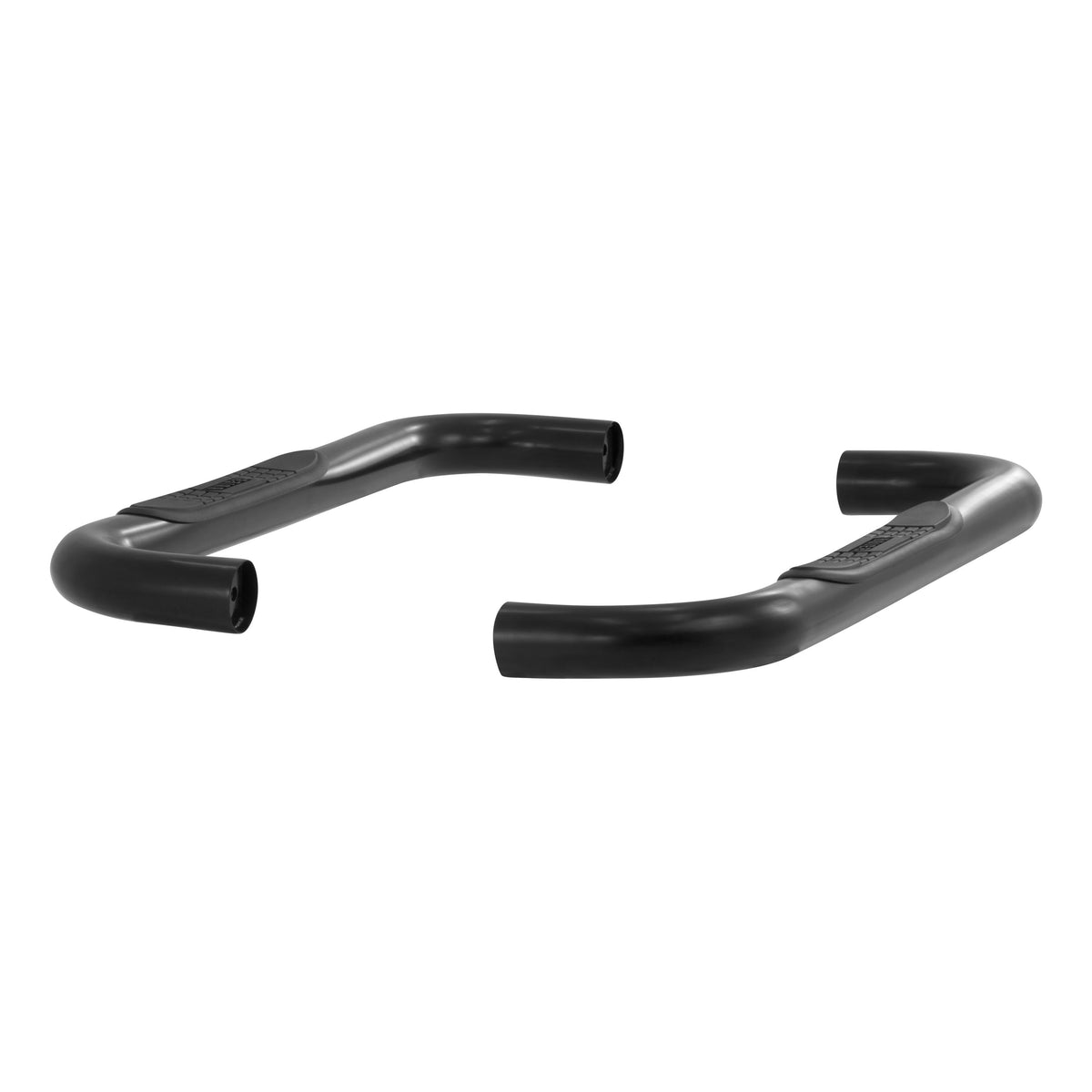 ARIES 204017 3-Inch Round Black Steel Nerf Bars, No-Drill, Fits Select Chevrolet Silverado, GMC Sierra 1500, 2500, 3500 HD