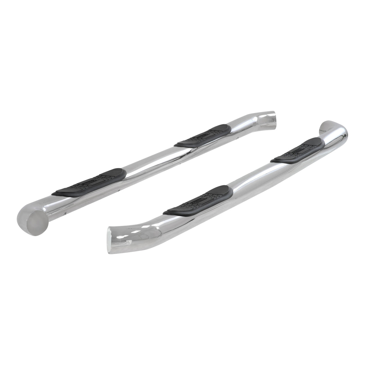 ARIES 204045-2 3-Inch Round Polished Stainless Steel Nerf Bars, No-Drill, Fits Select Chevrolet Silverado, GMC Sierra 1500, 2500, 3500 HD