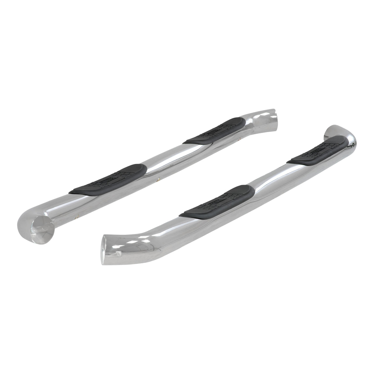 ARIES 204046-2 3-Inch Round Polished Stainless Steel Nerf Bars, No-Drill, Fits Select Chevrolet Silverado, GMC Sierra 1500, 2500, 3500 HD