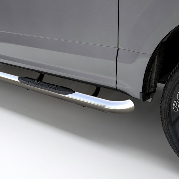ARIES 204051-2 3-Inch Round Polished Stainless Steel Nerf Bars, No-Drill, Fits Select Chevrolet Colorado, GMC Canyon