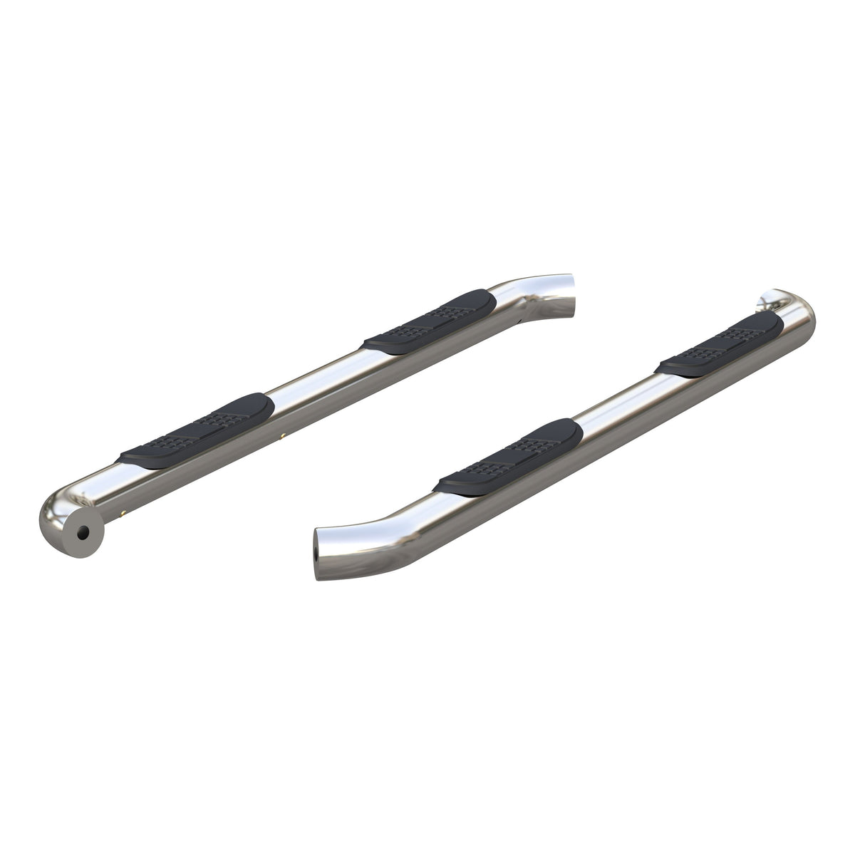 ARIES 204051-2 3-Inch Round Polished Stainless Steel Nerf Bars, No-Drill, Fits Select Chevrolet Colorado, GMC Canyon
